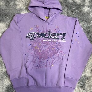 Sp5der Hoodie Açaí Purple